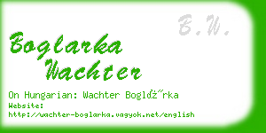 boglarka wachter business card